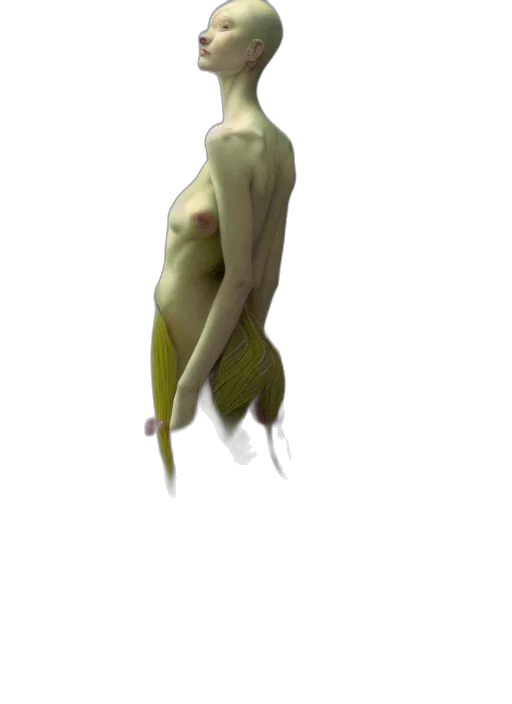 creature, dress, staff, animal transparent PNG cut-out