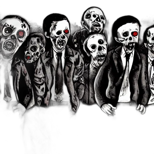 mask, concept art, comic book art, cartoon, watercolor, zombies, funeral transparent PNG cut-out