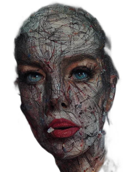 face, mask, robot, crown transparent PNG cut-out