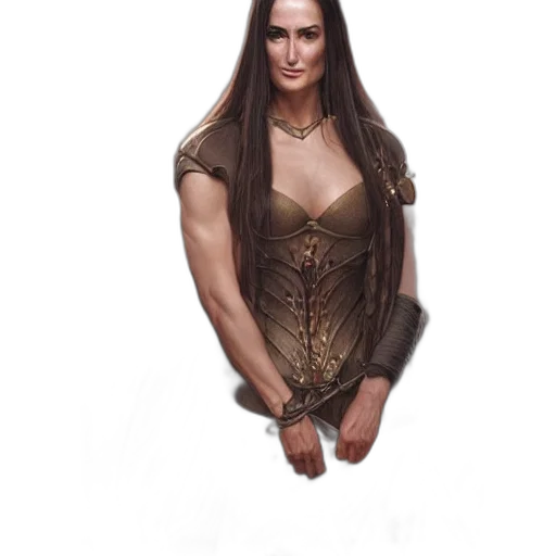 dress, staff, face, crown transparent PNG cut-out