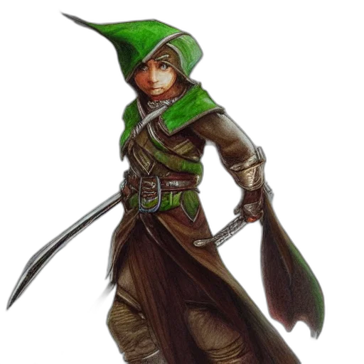 staff, fantasy art, concept art, pixel art, 3d render, green, elf, ranger transparent PNG cut-out