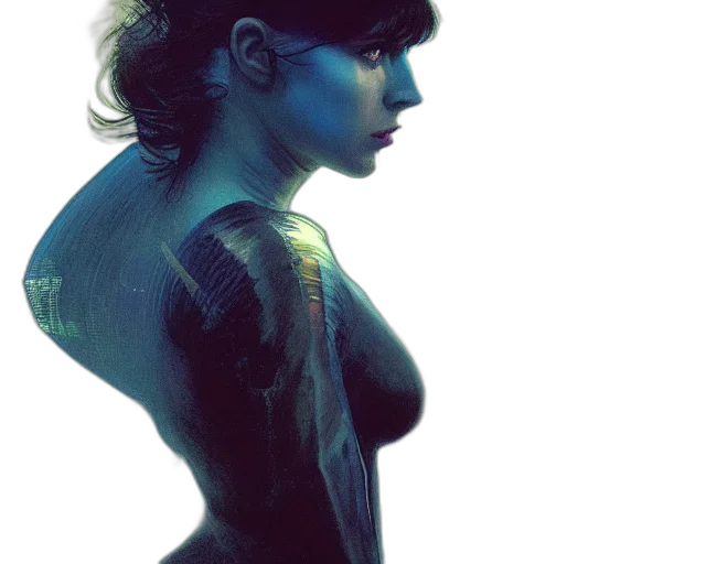 dress, jewelry, robot, face, photorealistic, concept art, cyberpunk, comic book art transparent PNG cut-out