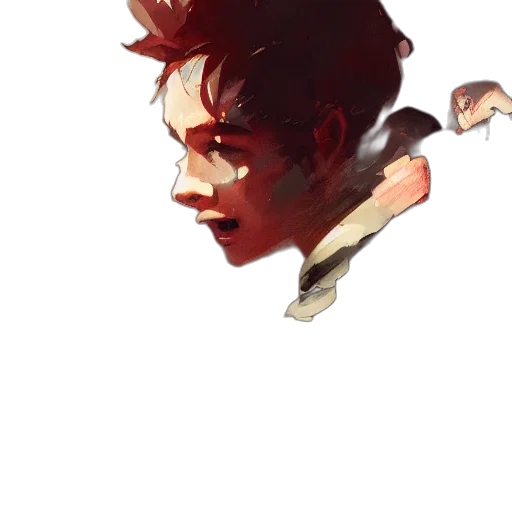 face, mask, creature, concept art transparent PNG cut-out