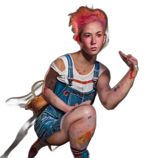 weapon, staff, creature, face transparent PNG cut-out