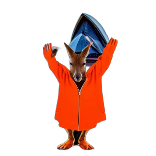 animal, jacket, creature, staff transparent PNG cut-out