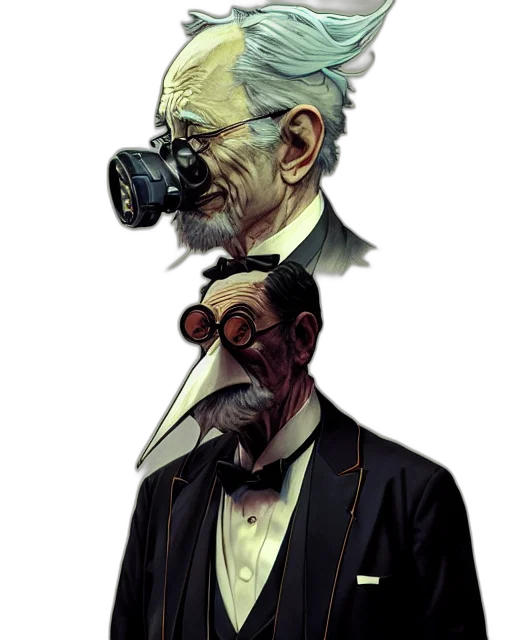 mask, face, staff, jacket transparent PNG cut-out