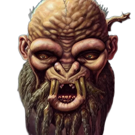 face, mask, creature, staff transparent PNG cut-out