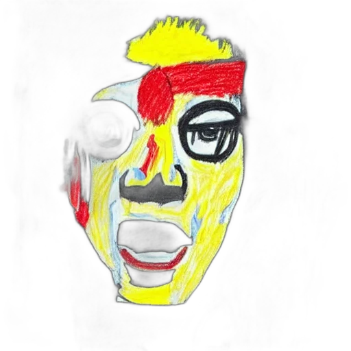 mask, face, robot, creature, cartoon, photorealistic, watercolor, concept art transparent PNG cut-out