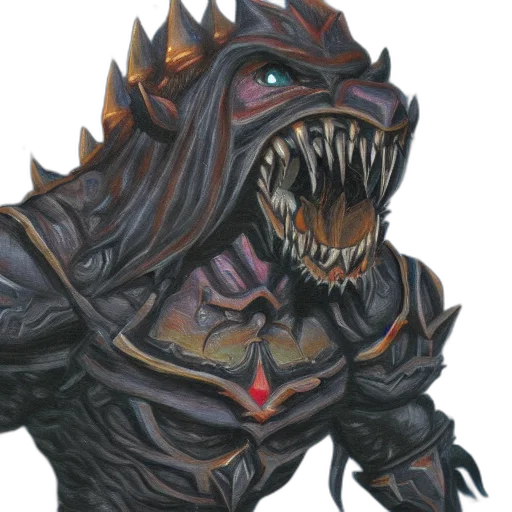 creature, dragon, mask, face, concept art, fantasy art, comic book art, 3d render transparent PNG cut-out