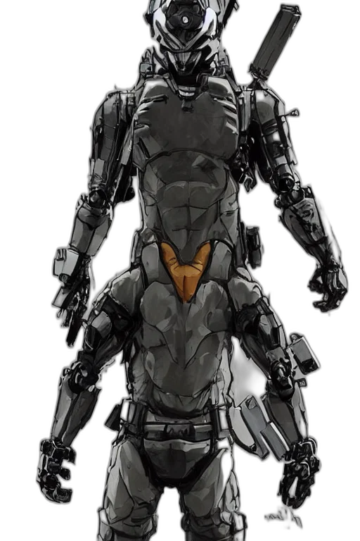 robot, weapon, concept art, comic book art transparent PNG cut-out