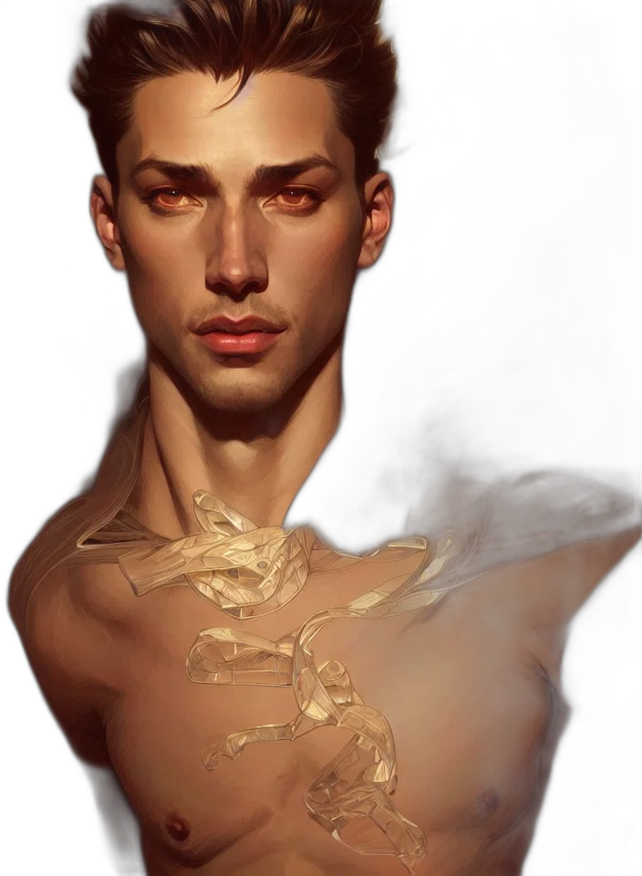 face, jewelry, dragon, mask, photorealistic, fantasy art, concept art, oil painting transparent PNG cut-out