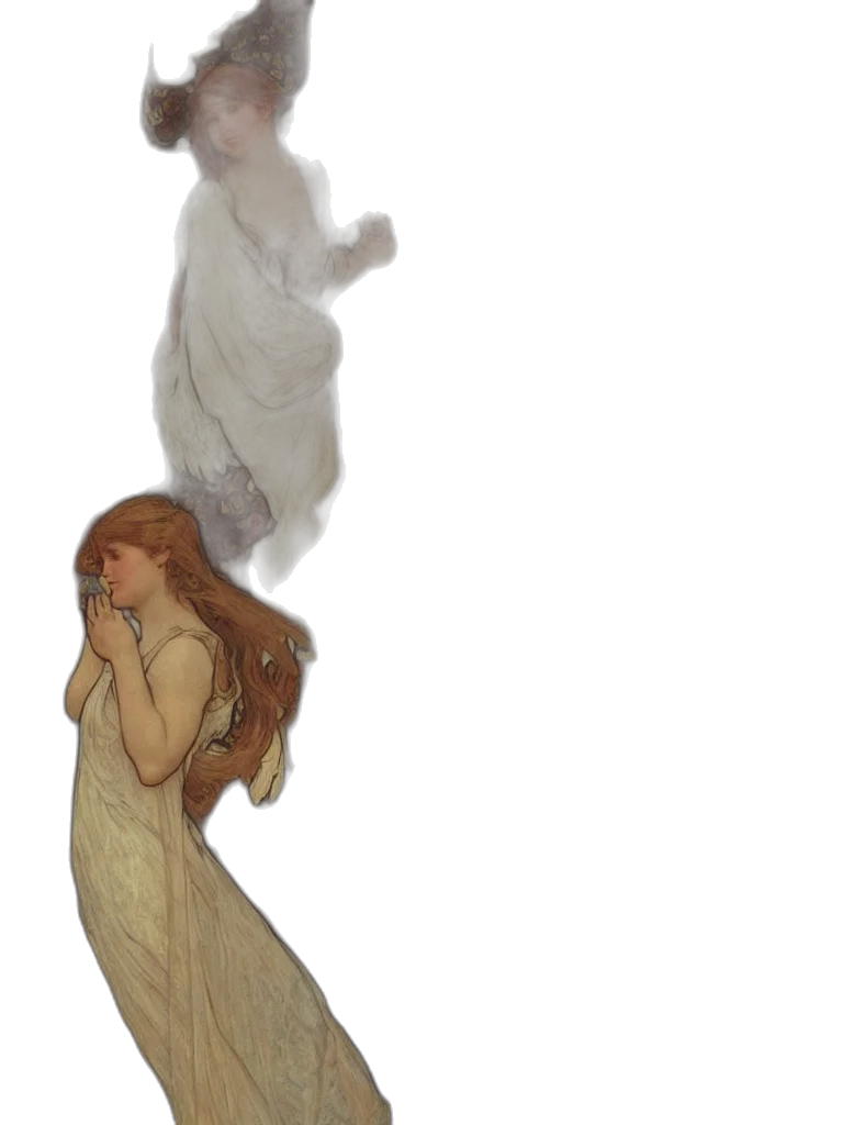 dress, creature, concept art, watercolor transparent PNG cut-out