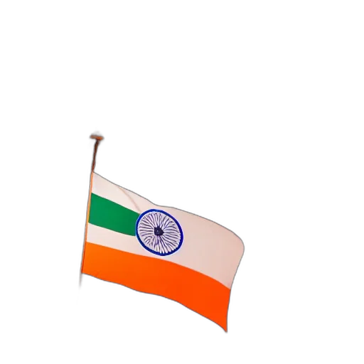staff, pastel, indian, flag transparent PNG cut-out
