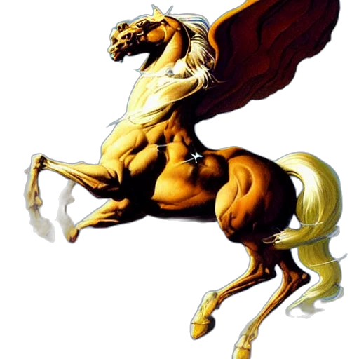 dragon, animal, concept art, fantasy art, photorealistic, comic book art, pegasus, painting transparent PNG cut-out