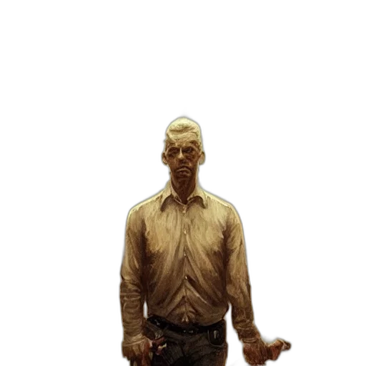 jacket, staff, face, creature, concept art, 3d render, photorealistic, comic book art transparent PNG cut-out