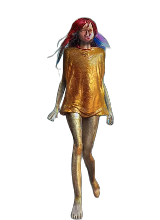 dress, creature, jewelry, mask, concept art, 3d render, fantasy art, outer space transparent PNG cut-out