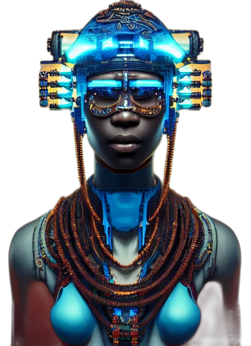jewelry, mask, face, crown, concept art, 3d render, photorealistic, cyberpunk transparent PNG cut-out