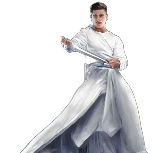 dress, staff, sword, weapon, concept art, fantasy art, photorealistic, pixel art transparent PNG cut-out