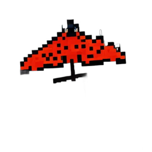 hat, umbrella, animal, creature, pixel art, concept art, cartoon, fantasy art transparent PNG cut-out