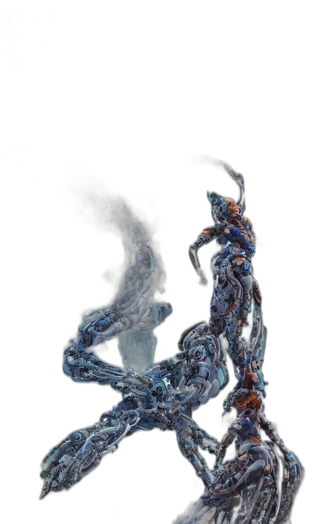 dragon, staff, sword, creature transparent PNG cut-out