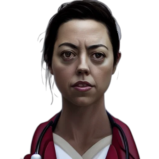 face, staff, concept art, photorealistic transparent PNG cut-out