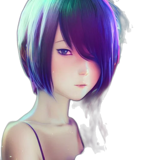face, robot, mask, hair transparent PNG cut-out