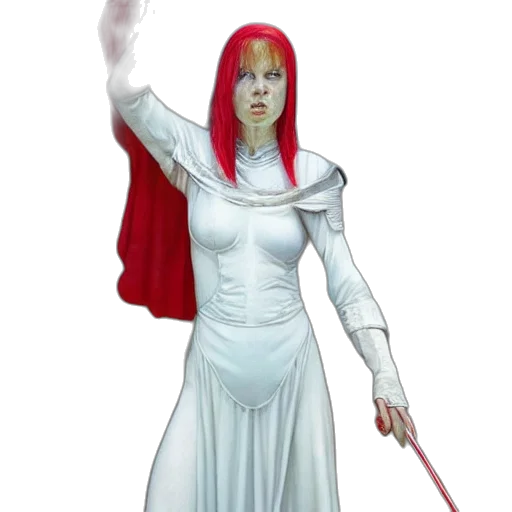 staff, dress, sword, concept art, fantasy art, comic book art, pixel art, red transparent PNG cut-out