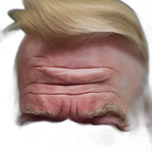 mask, face, creature, hair, photorealistic, 3d render, concept art, vaporwave transparent PNG cut-out