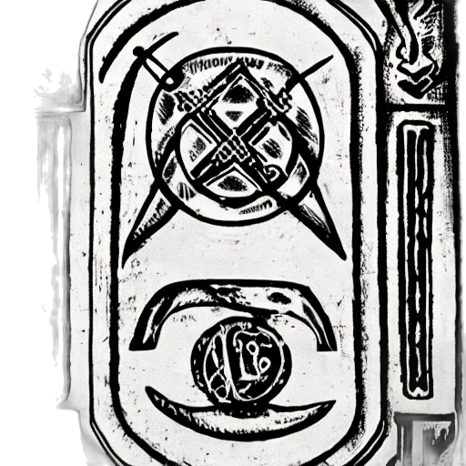 jewelry, sword, crown, staff, concept art, comic book art, fantasy art, monochrome transparent PNG cut-out
