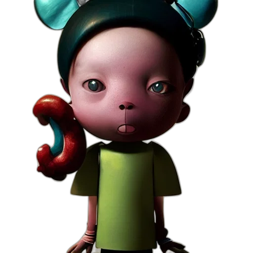 staff, mask, creature, face transparent PNG cut-out