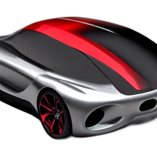 car, 3d render, concept art, photorealistic transparent PNG cut-out