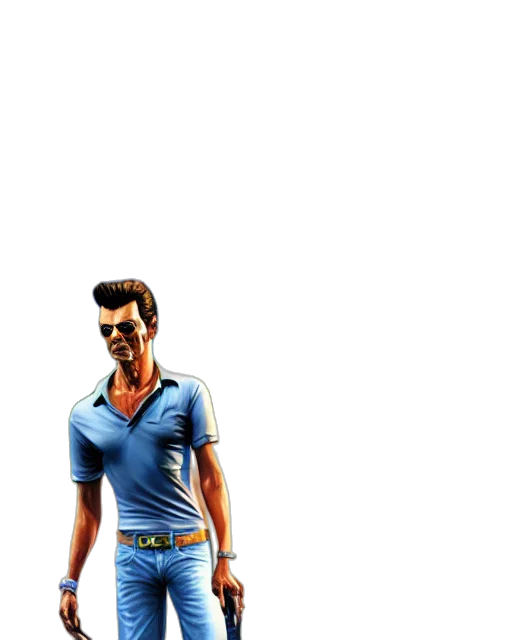 jacket, staff, 3d render, concept art, cartoon, photorealistic, blue, tommy transparent PNG cut-out