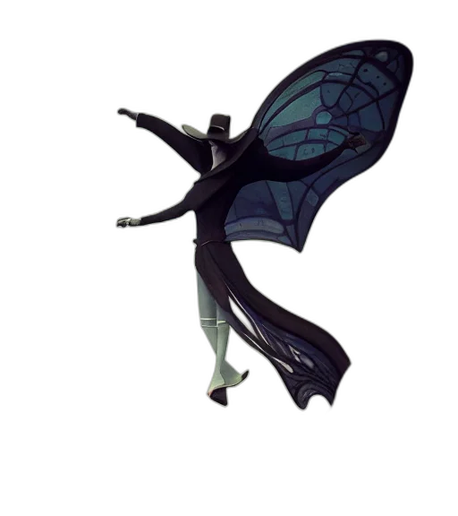 umbrella, creature, dragon, staff transparent PNG cut-out