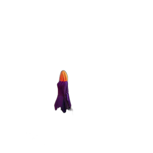 hair, dress, staff, weapon transparent PNG cut-out