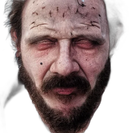face, mask, creature, animal, photorealistic, concept art, 3d render, comic book art transparent PNG cut-out