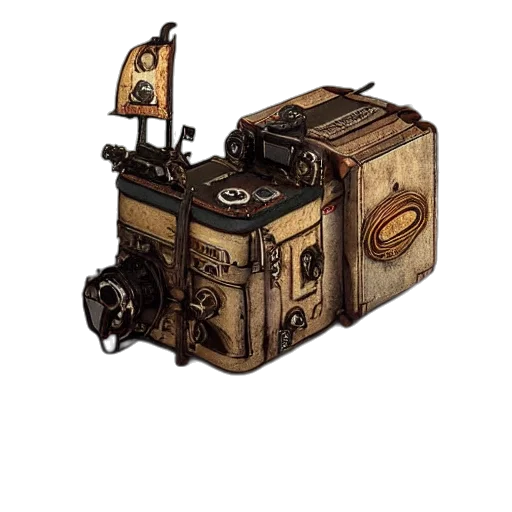 robot, weapon, car, furniture, concept art, watercolor, photorealistic, 3d render transparent PNG cut-out
