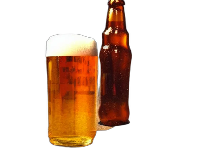 bottle, food, 3d render, photorealistic transparent PNG cut-out