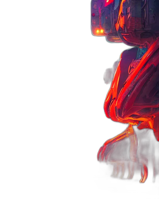 robot, creature, mask, dress transparent PNG cut-out