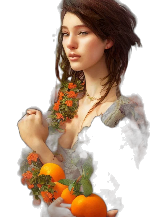 dress, jewelry, face, flower transparent PNG cut-out