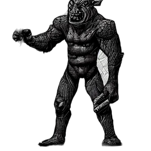 creature, animal, mask, comic book art, concept art, fantasy art, pixel art, illustration transparent PNG cut-out