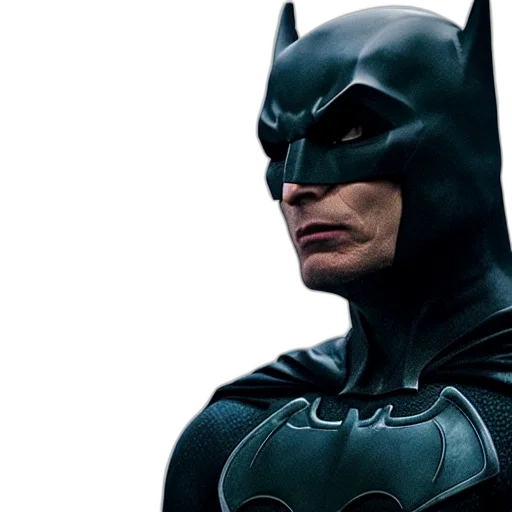 face, comic book art, cillian, murphy, batman transparent PNG cut-out