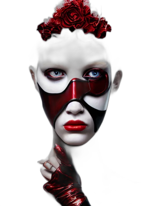 mask, face, crown, jewelry transparent PNG cut-out