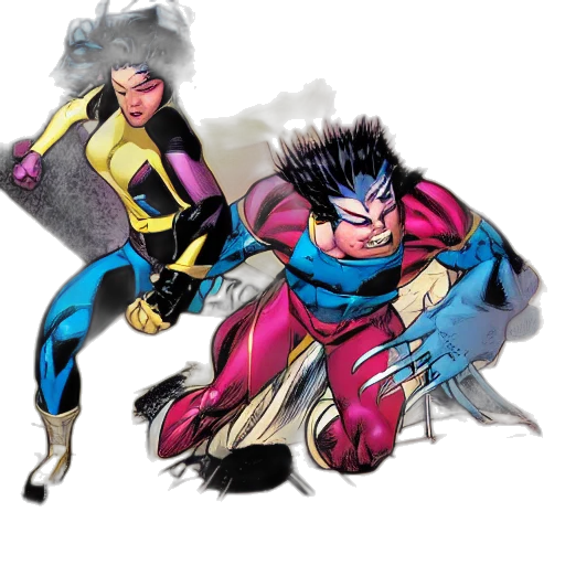 comic book art, concept art, uncanny, x-men, comic, book, panel, containing transparent PNG cut-out