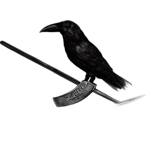 staff, sword, weapon, animal, 3d render, concept art, fantasy art, photorealistic transparent PNG cut-out