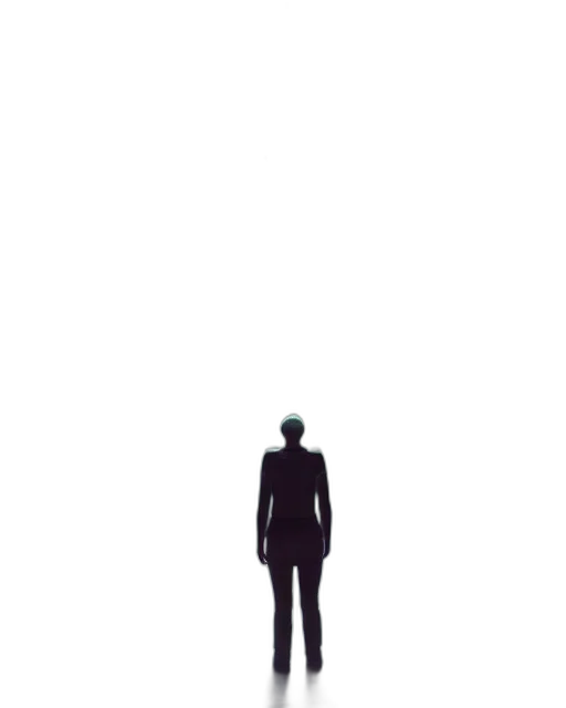 robot, creature, staff, jacket transparent PNG cut-out