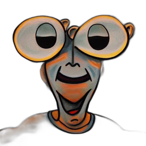 mask, face, staff, robot, cartoon, concept art, 3d render, comic book art transparent PNG cut-out