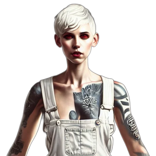 jacket, dress, concept art, photorealistic, cyberpunk, fantasy art, full, body transparent PNG cut-out