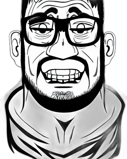 face, staff, cartoon, comic book art, concept art, anime, highly, detailed transparent PNG cut-out