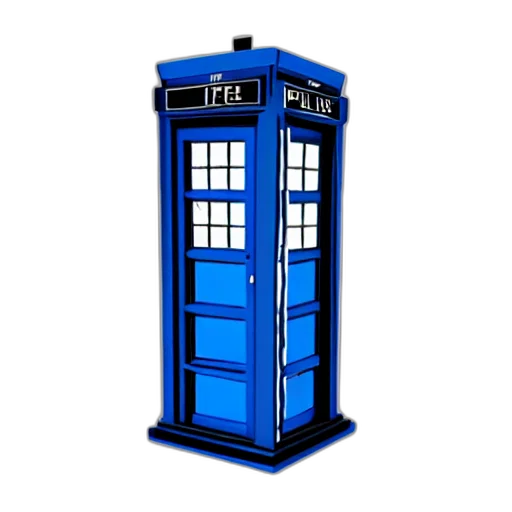 3d render, pixel art, concept art, outer space, police, box, shown, transparent transparent PNG cut-out