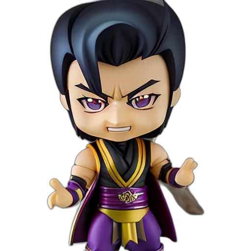 3d render, cartoon, concept art, comic book art, shang, tsung, mortal, kombat transparent PNG cut-out